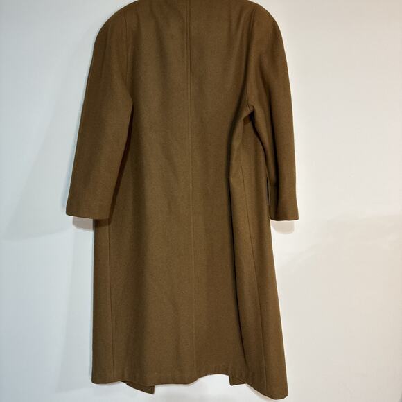 Billi By Billycoat Womens Brown Trench Coat Wool Blend Button Front Peak Lapel - Picture 12 of 16